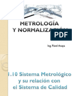 1.10 Sistema Metrológico y Su Relación Con El Sistema de Calidad