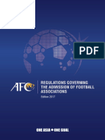 AFC Regulations Governing The Admission of Football Associations To The AF