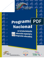 Programa de Fortalecimiento de la Educación Especial y la Integración