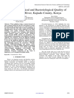 Physico-Chemical and Bacteriological Quality of Mbagathi River, Kajiado County, Kenya