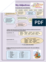 Personality-Adjectives Worksheet 2