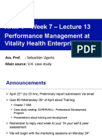 HRM 1 - Week 7 - Lecture 13 Performance Management at Vitality Health Enterprises, Inc