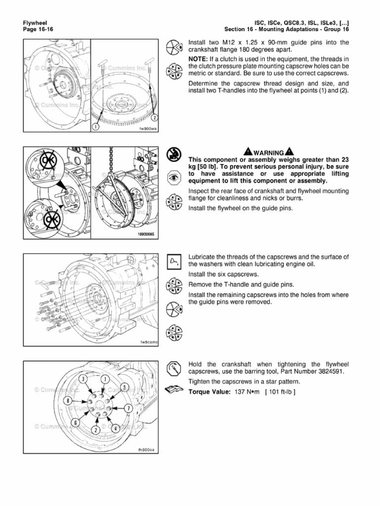 Cummins 8 3 8 9 flywheel pdf