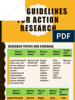 guidelines in making an action research