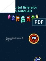 Exportul in AutoCAD