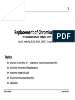 Replacement of Chromium (VI) in Passivations On Zinc and Zinc Alloys