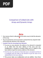 Comparison of Linked Lists With Arrays and Dynamic Arrays