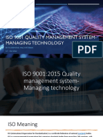 2022 ISO 9001 QMS STUDY and Quality Audit