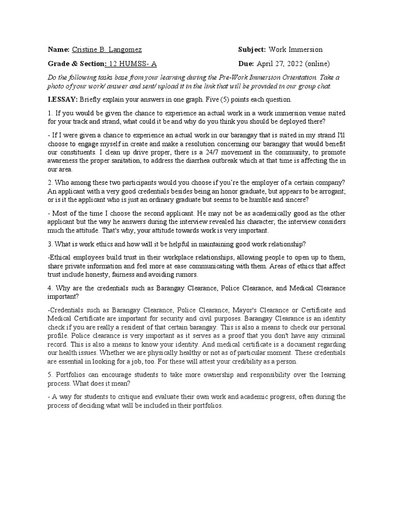 WORKIMMERSION PDF Credential Psychology