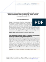 Imprensa e Nacionalismo: Contexto e Influências Da Cultura Política de Extrema Direita em Jornais, Livros e Revistas Na Década de 1930.