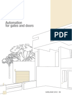 Automation For Gates and Doors: Catalogue 2012 EN