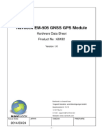 Navilock EM-506 GNSS GPS Module: Hardware Data Sheet Product No: 60432