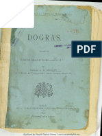Dogras by Captain A H Bingley