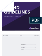 Brand Guidelines: The Brand Book For Onedesk - 2020