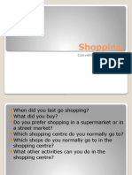 Shopping: Conversation Questions