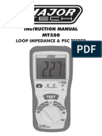 Instruction Manual MT350: Loop Impedance & PSC Tester