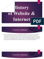History of Website & Internet