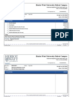 Heriot-Watt University Dubai Receipt