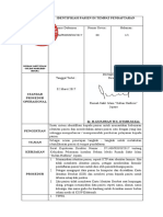 Spo Identifikasi Pasien Di Tempat Pendaftaran