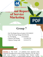 The Final Report of Service Marketing