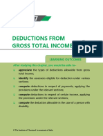 Deductions From Gross Total Income: Learning Outcomes
