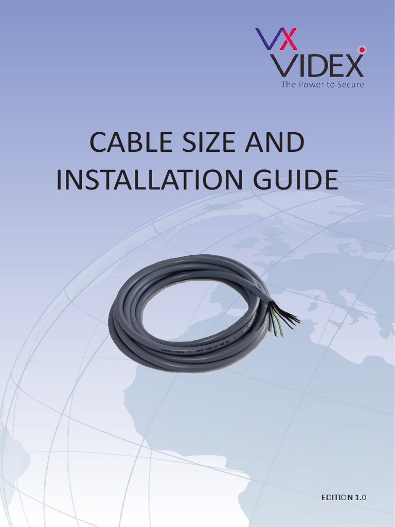 CableSizeGuideVer2colour PDF Coaxial Cable Equipment