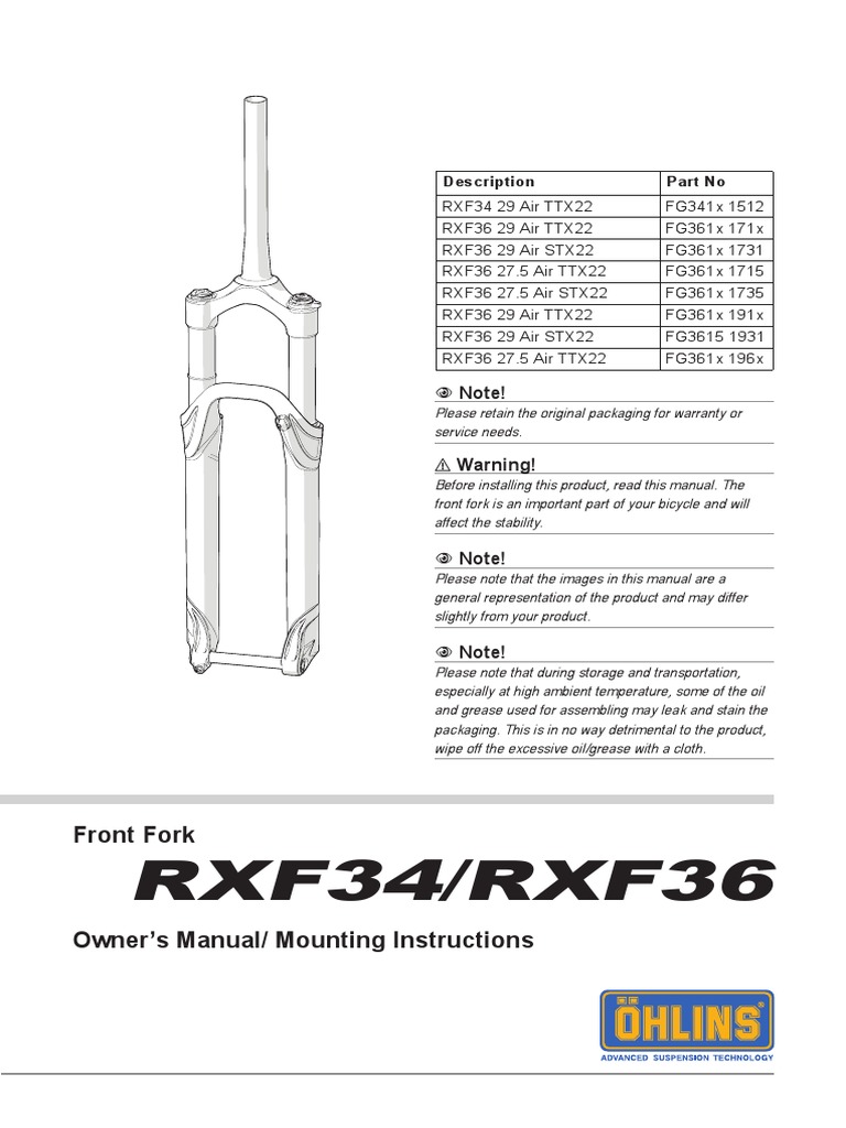Om Mi RXF34-RXF36 2 | PDF | Screw | Pump