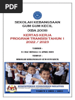Kertas Kerja Program Transisi Tahun 1-2024 | PDF