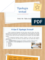 Tipologias Textuais.