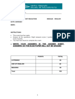 Eng 1 Exam Online 2nd Term Final Students