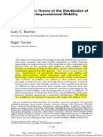 An Equilibrium Theory of The Distribution of Income and Intergenerational Mobility