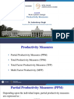 Productivity Measures: Work System Design