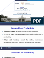 Causes of Low Productivity: Work System Design