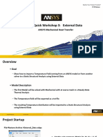 Quick Workshop 3: External Data: ANSYS Mechanical Heat Transfer