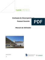 Manual de Utilizador Avaliacao Do Desempenho Do Pessoal Docente