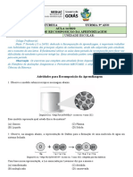 Aula 14 - 9º CN - Recomposição Da Aprendizagem