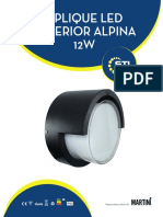 Aplique Led Exterior Alpina Circular 12W