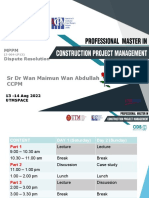 SR DR Wan Maimun Wan Abdullah CCPM: MPPM Dispute Resolution
