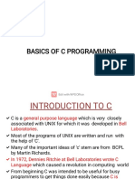 Basics of C Programming