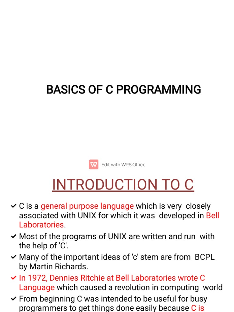 Basics of C Programming | Download Free PDF | Programming | Computer ...