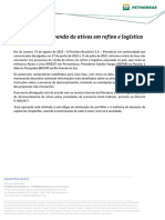 Petrobras Sobre Venda de Ativos em Refino e Logística:: PETRÓLEO BRASILEIRO S.A. - PETROBRAS - Relações Com Investidores