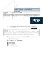 Evaluación Unidad 1 Textos Narrativos.