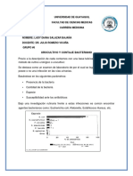 Resumen de Bacteriologia - Urocultivo y Contaje Bacteriano - Salazar Lady - Grupo #6