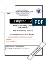 FILIPINO 12 - Q1 - Mod1 - Akademik