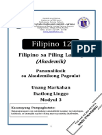 FILIPINO 12 - Q1 - Mod3 - Akademik