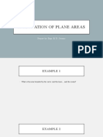 Integration of Plane Areas Examples