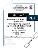 FILIPINO 12 - Q1 - Mod3 - Tech Voc