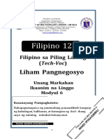FILIPINO 12 - Q1 - Mod6 - Tech Voc