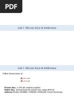 Lab I: Bitcoin Keys & Addresses