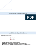 Lab I: Bitcoin Keys & Addresses